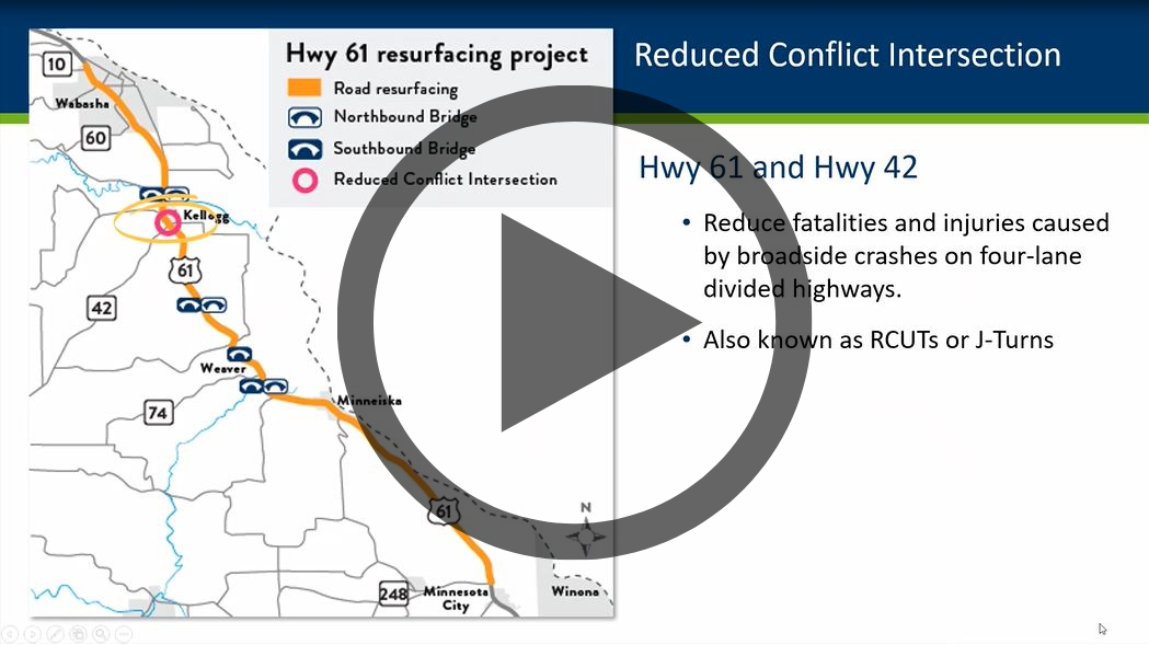 Construction Info Hwy 61 Resurfacing MnDOT   Hwy 61 Overview Video Start 